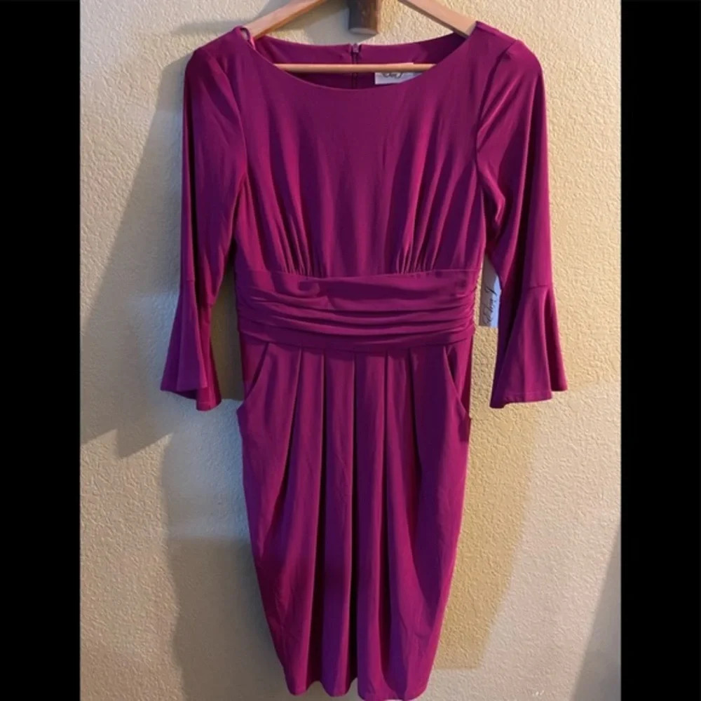 ELIZA J Bell Sleeve Fit & Flare Dress - Picture 7 of 14